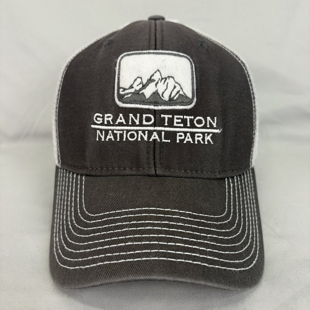 Ouray Trucker Hat Grand Teton National Park Mens OSFM Grey Mesh Snapback